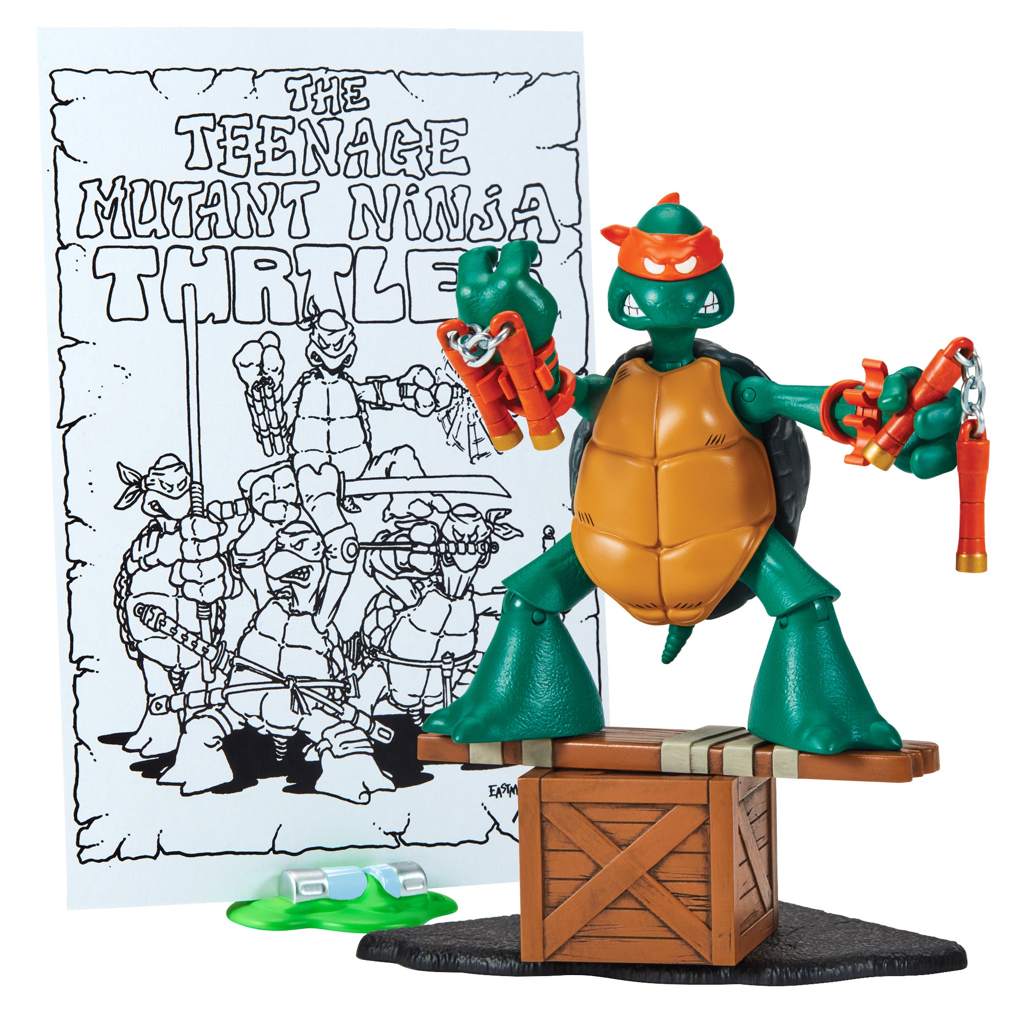 Teenage Mutant Ninja Turtles TMNT 40th Anniversary Original Sketch Michelangelo