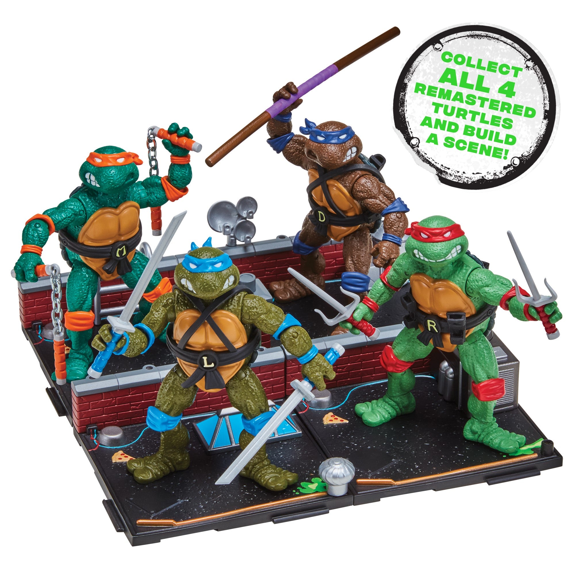 Teenage Mutant Ninja Turtles TMNT 40th Anniversary Remastered Animated Bundle x4
