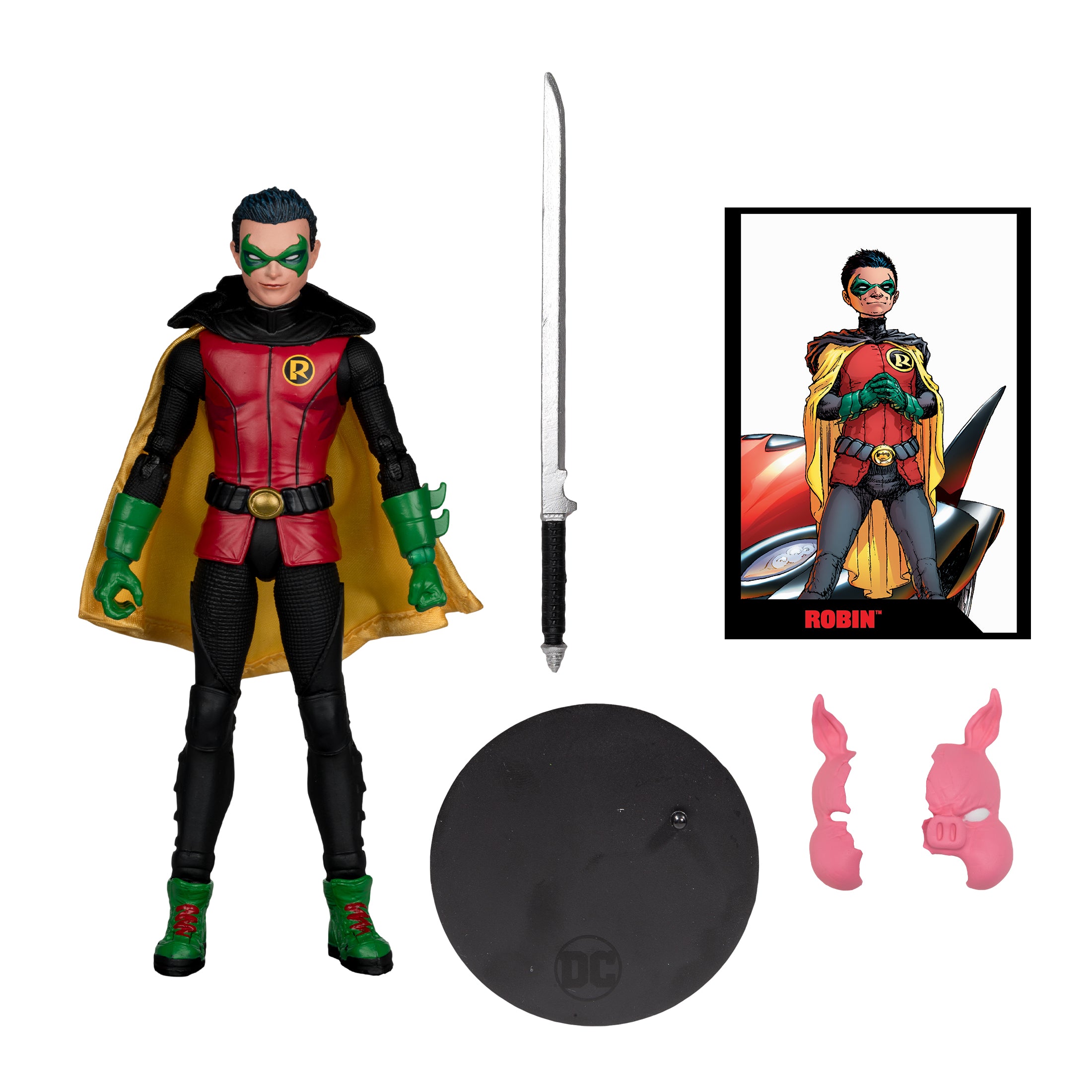 DC Direct Page Punchers Batman Reborn 7" Damian Wayne Robin with Comic - 0