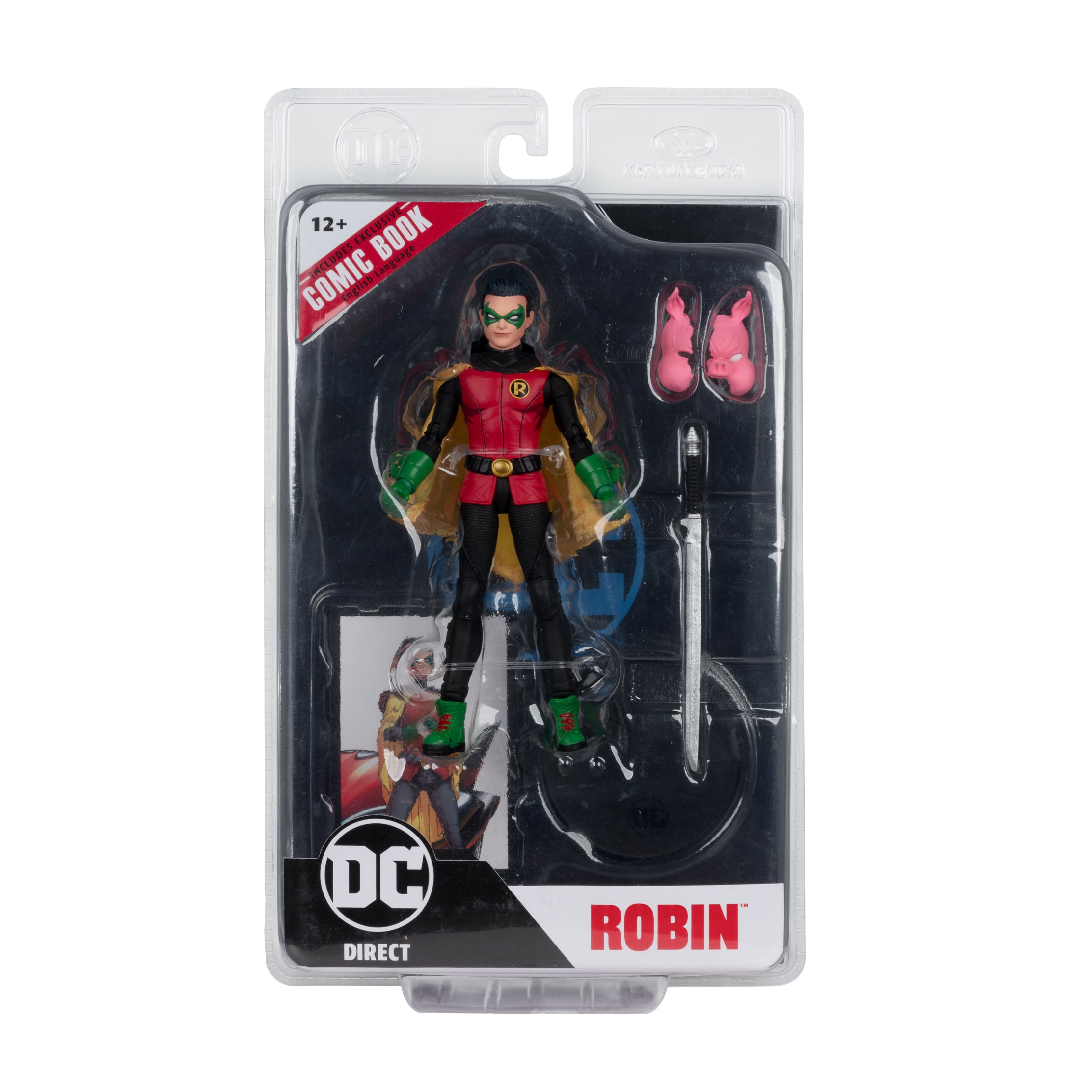 DC Direct Page Punchers Batman Reborn 7" Damian Wayne Robin with Comic