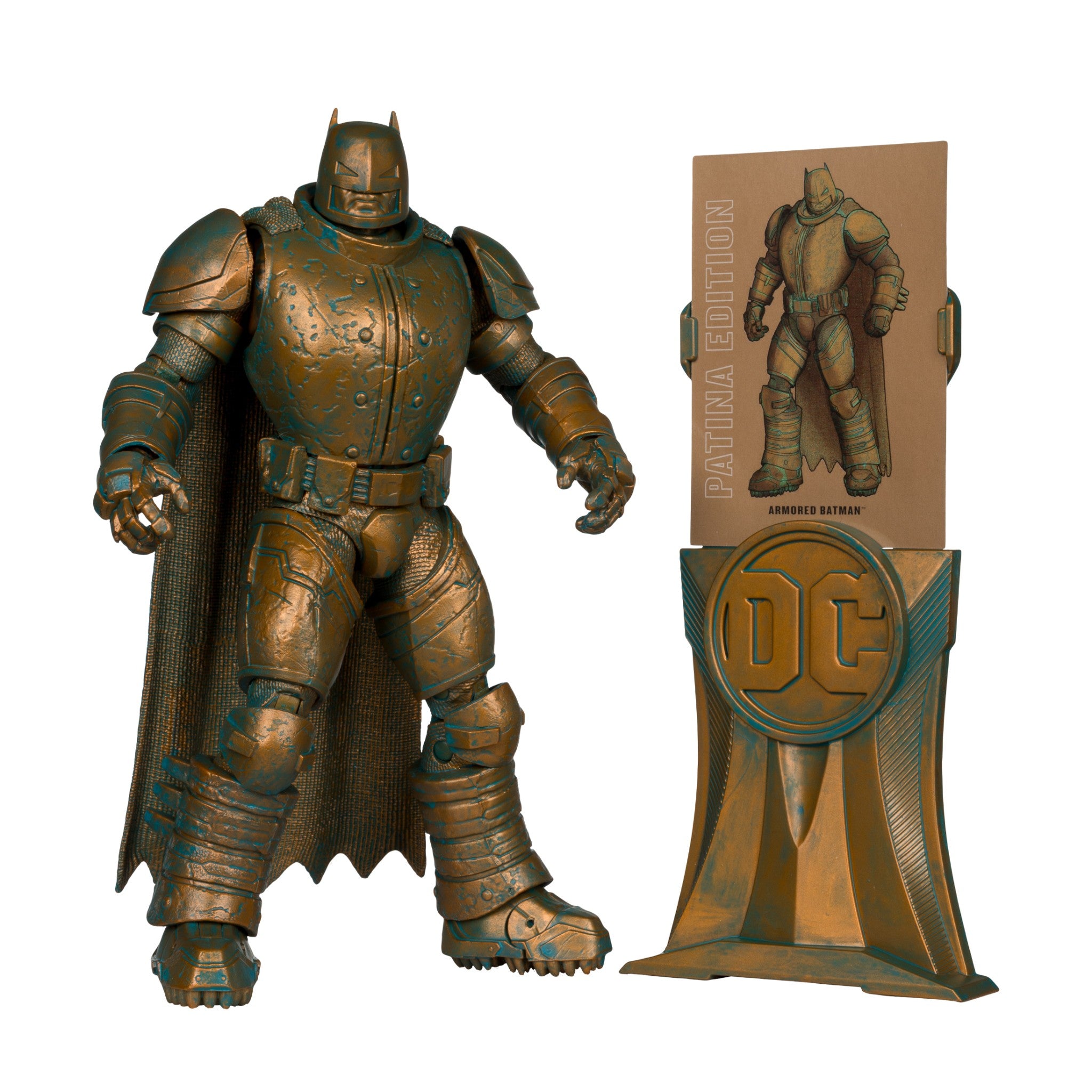 DC Multiverse Patina Dark Knight Returns Armored Batman Gold Label - McFarlane