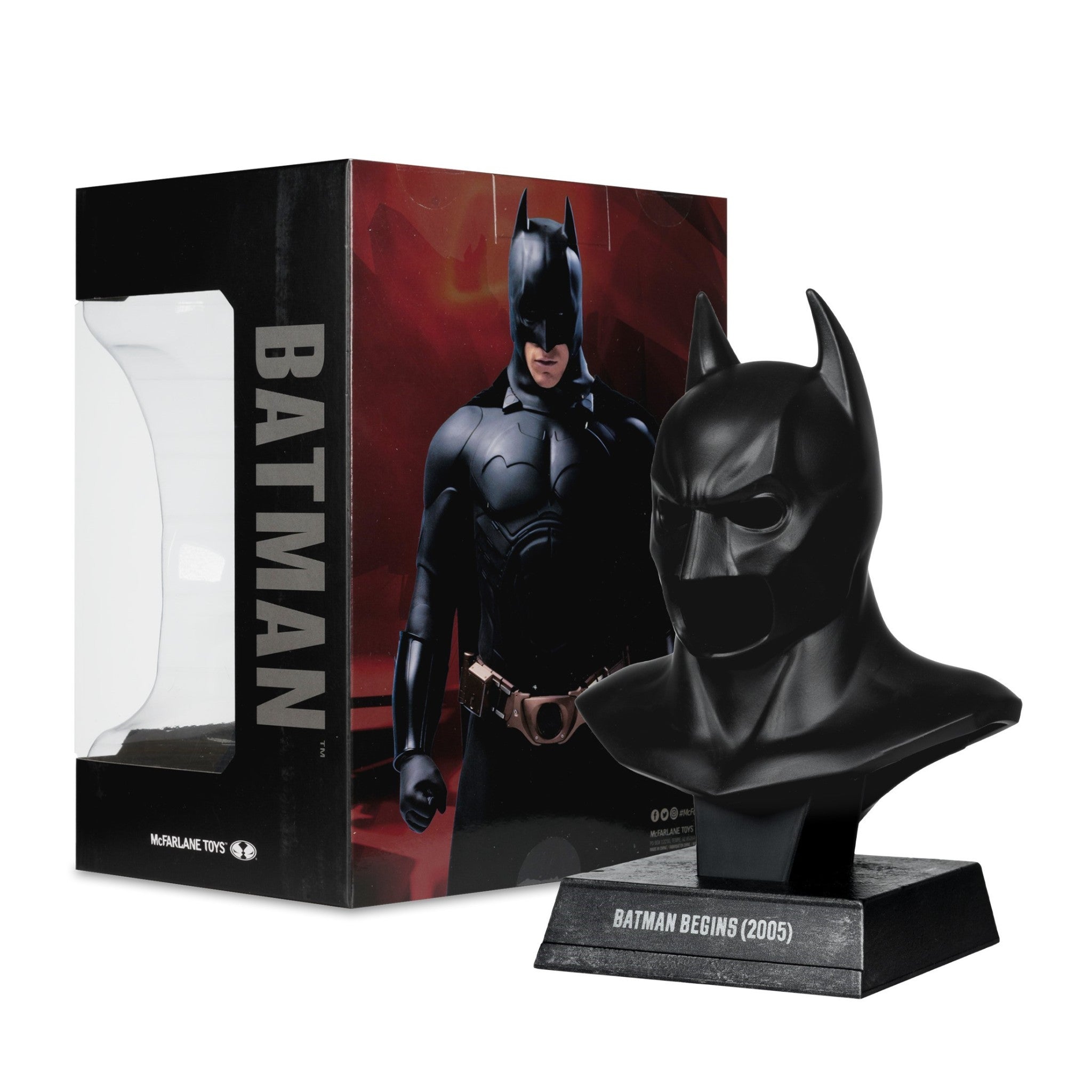 DC Direct Batman Begins 2005 Cowl Replica 1:3 Scale - McFarlane Toys