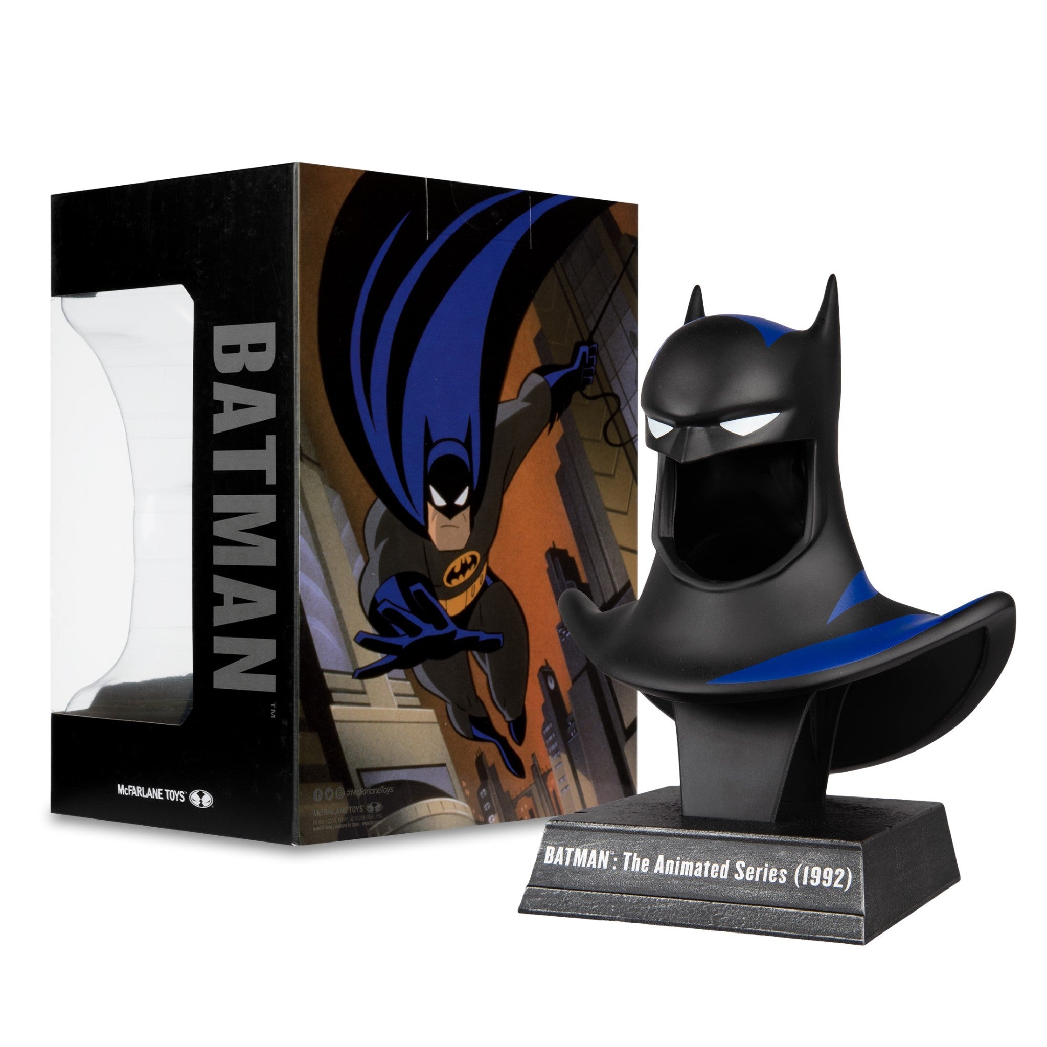 DC Direct Batman The Animated Batman Cowl Replica 1:3 Scale Gold Label McFarlane