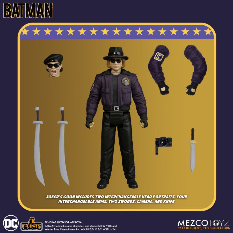 Batman 1989 5 Points Figure Set of 3 - Mezco Toys