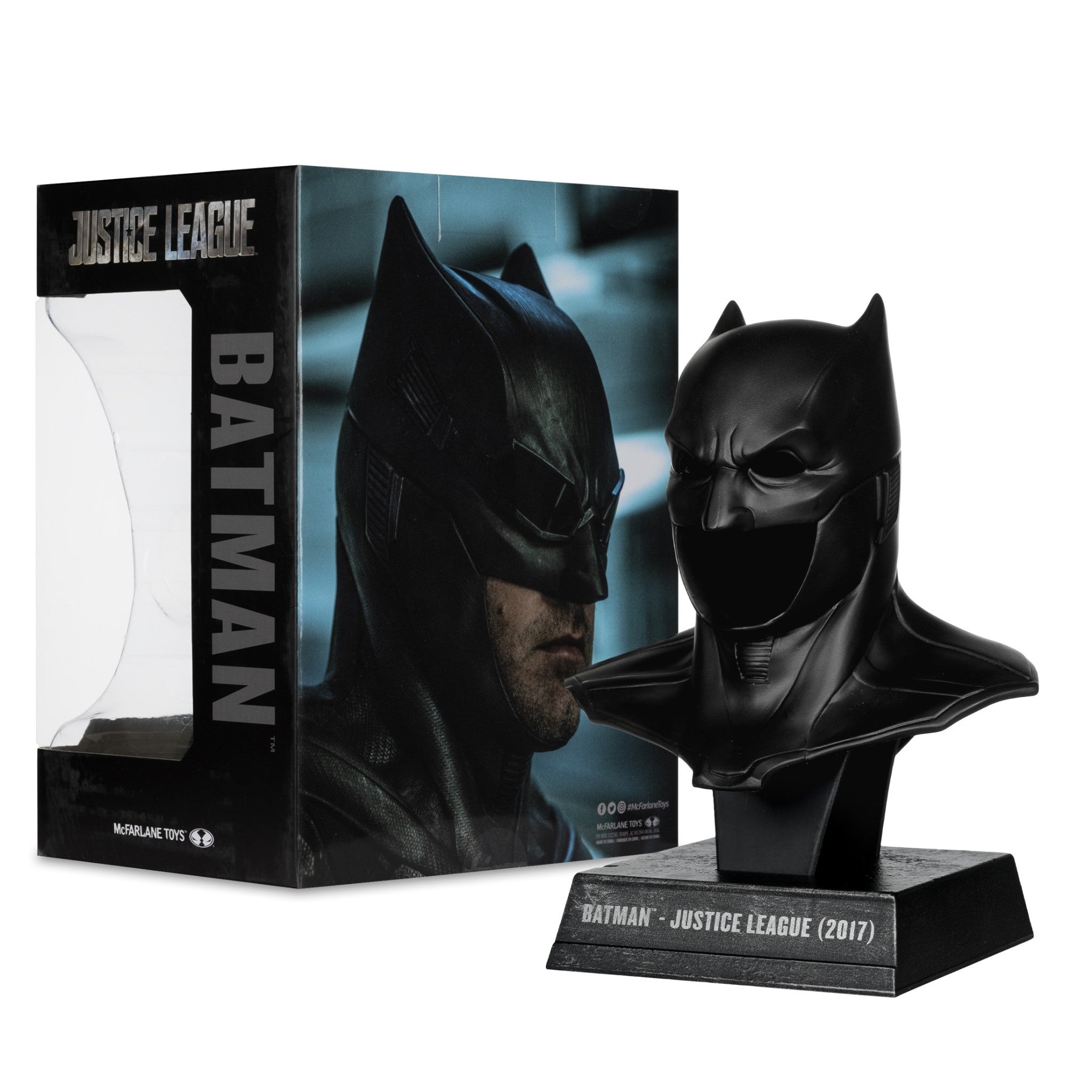 DC Direct Batman Justice League Cowl Replica 1:3 Scale - McFarlane Toys