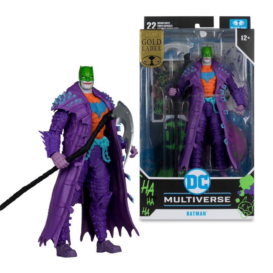 DC Multiverse Dark Nights Death Metal Batman Jokerized Gold Label - McFarlane