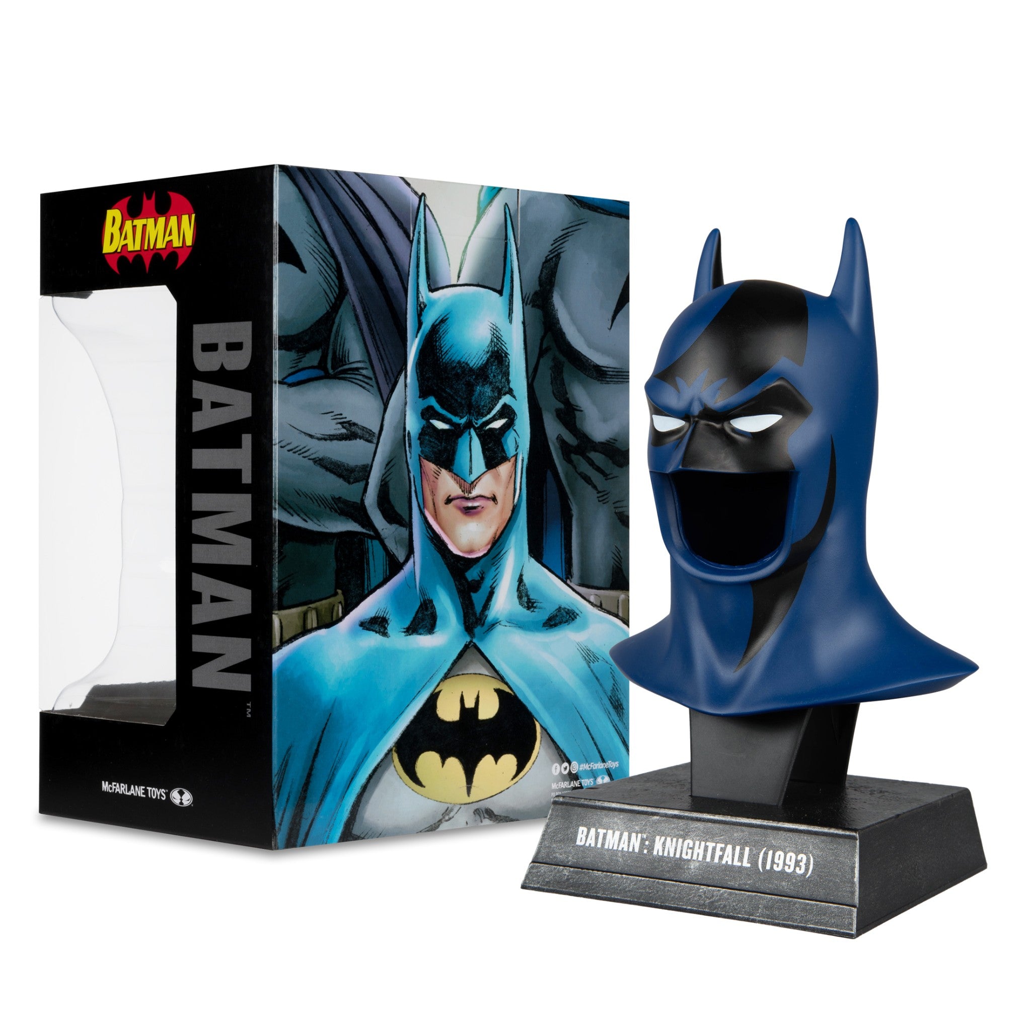 DC Direct Batman Knightfall Cowl Replica 1:3 Scale - McFarlane Toys