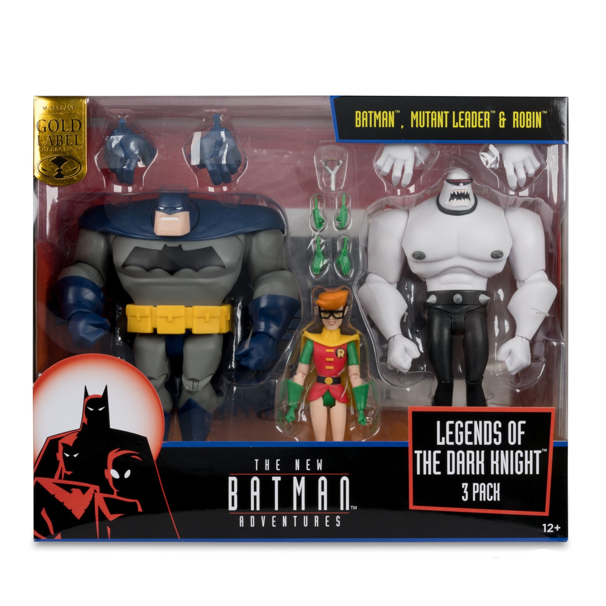 DC Direct New Batman Adventures Batman Mutant Leader & Robin 3 Pack - McFarlane