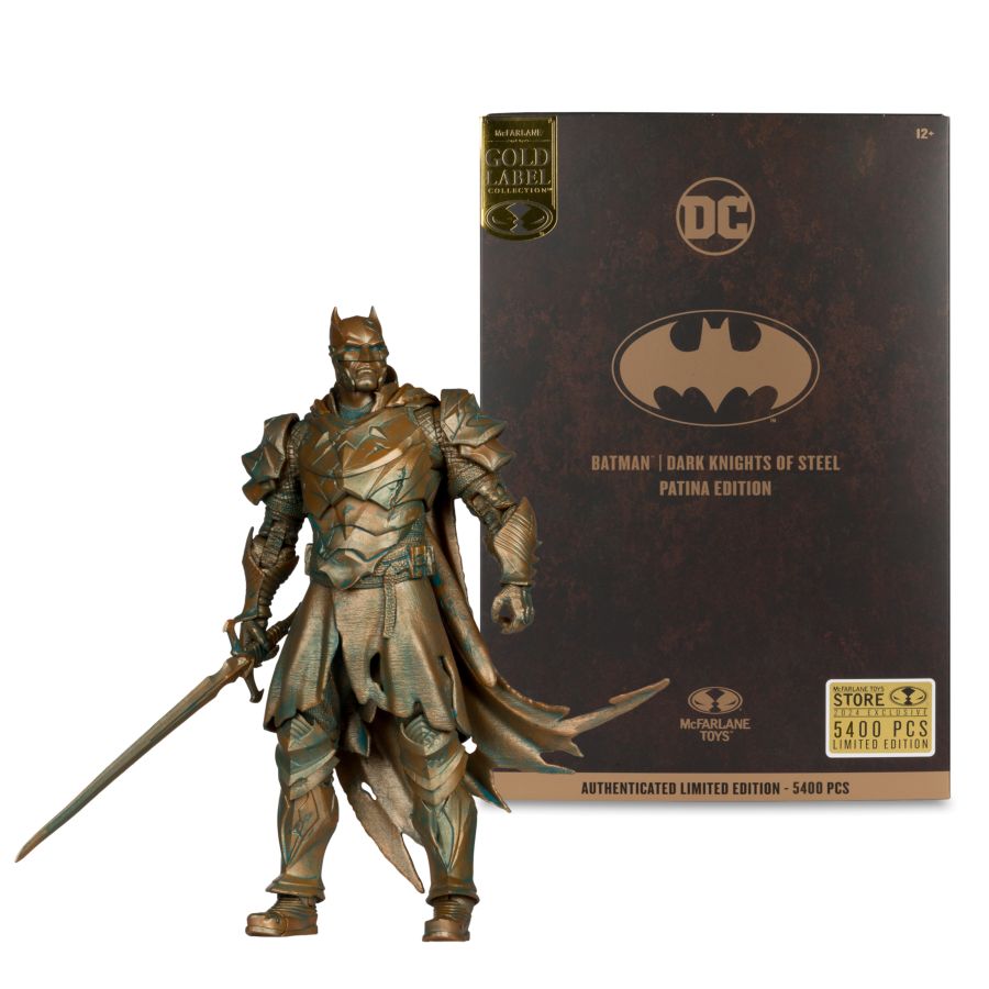 DC Multiverse Patina Dark Nights of Steel Batman Gold Label - McFarlane Toys