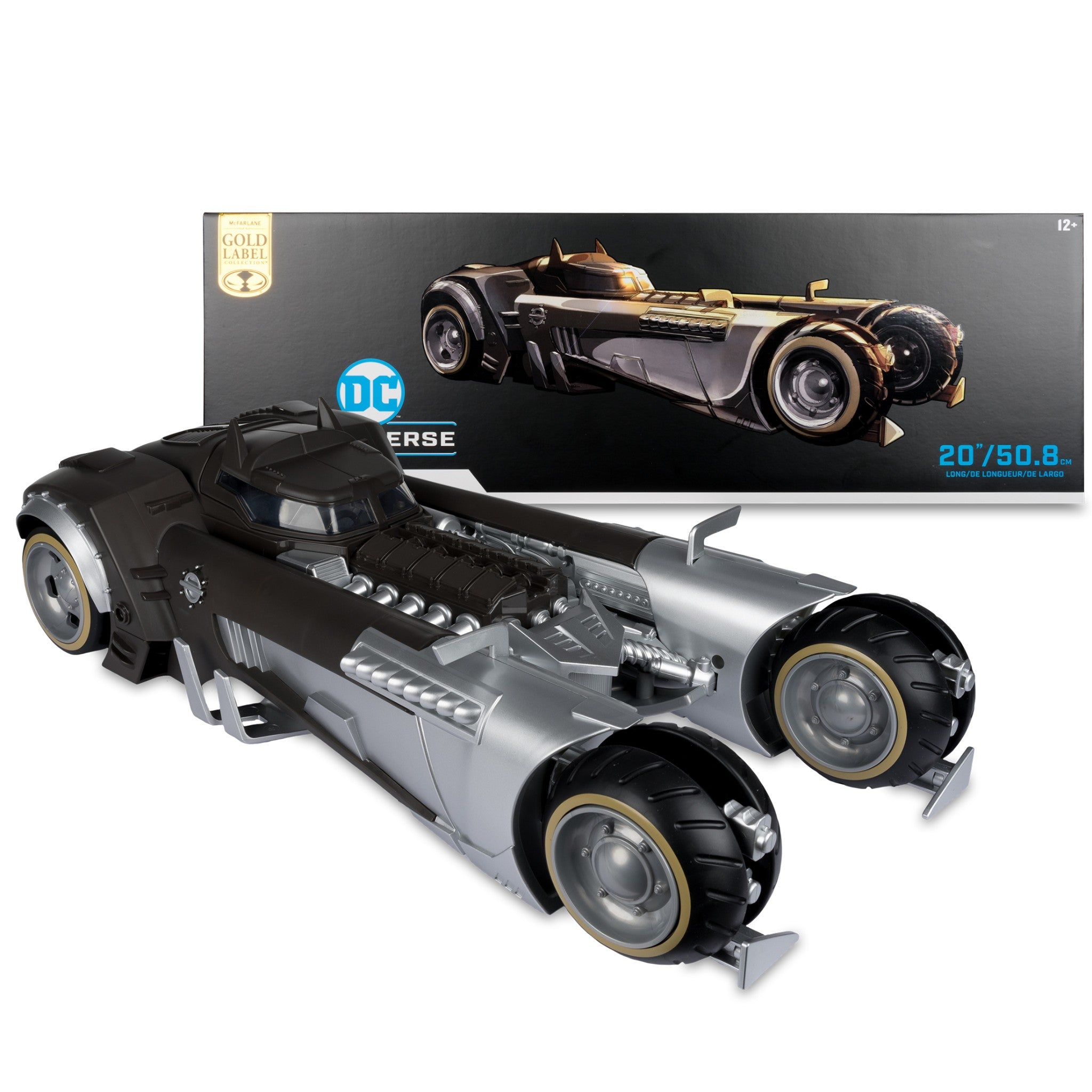 DC Multiverse Batman White Knight Batmobile Gold Label - McFarlane Toys