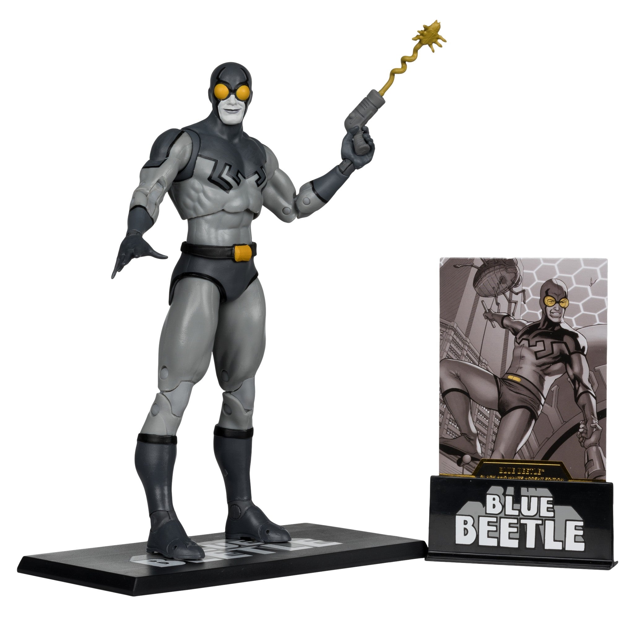 DC Multiverse Blue Beetle Black & White Accent Edition Gold Label - McFarlane