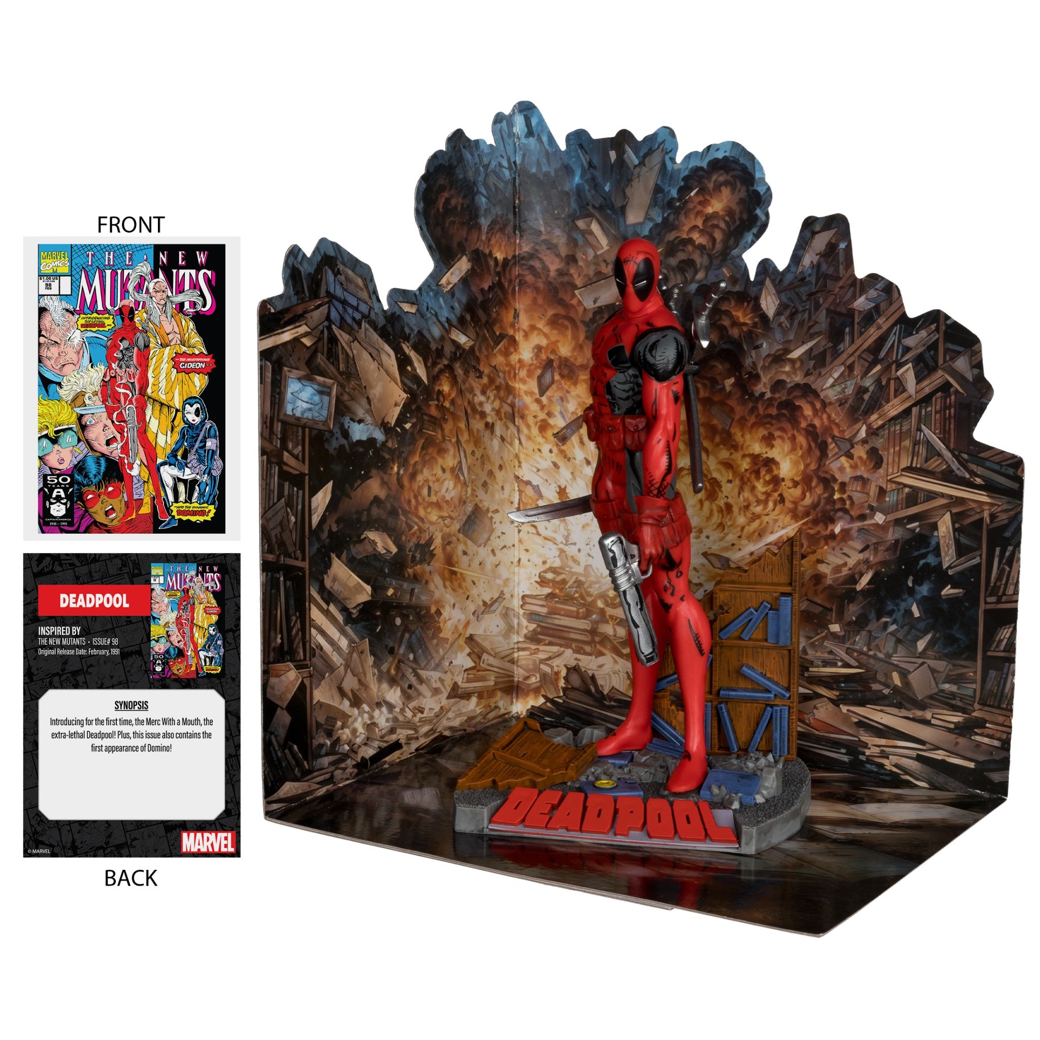 Marvel Deadpool 1:10 Scale The New Mutants #98 Rob Leighfield - McFarlane Toys