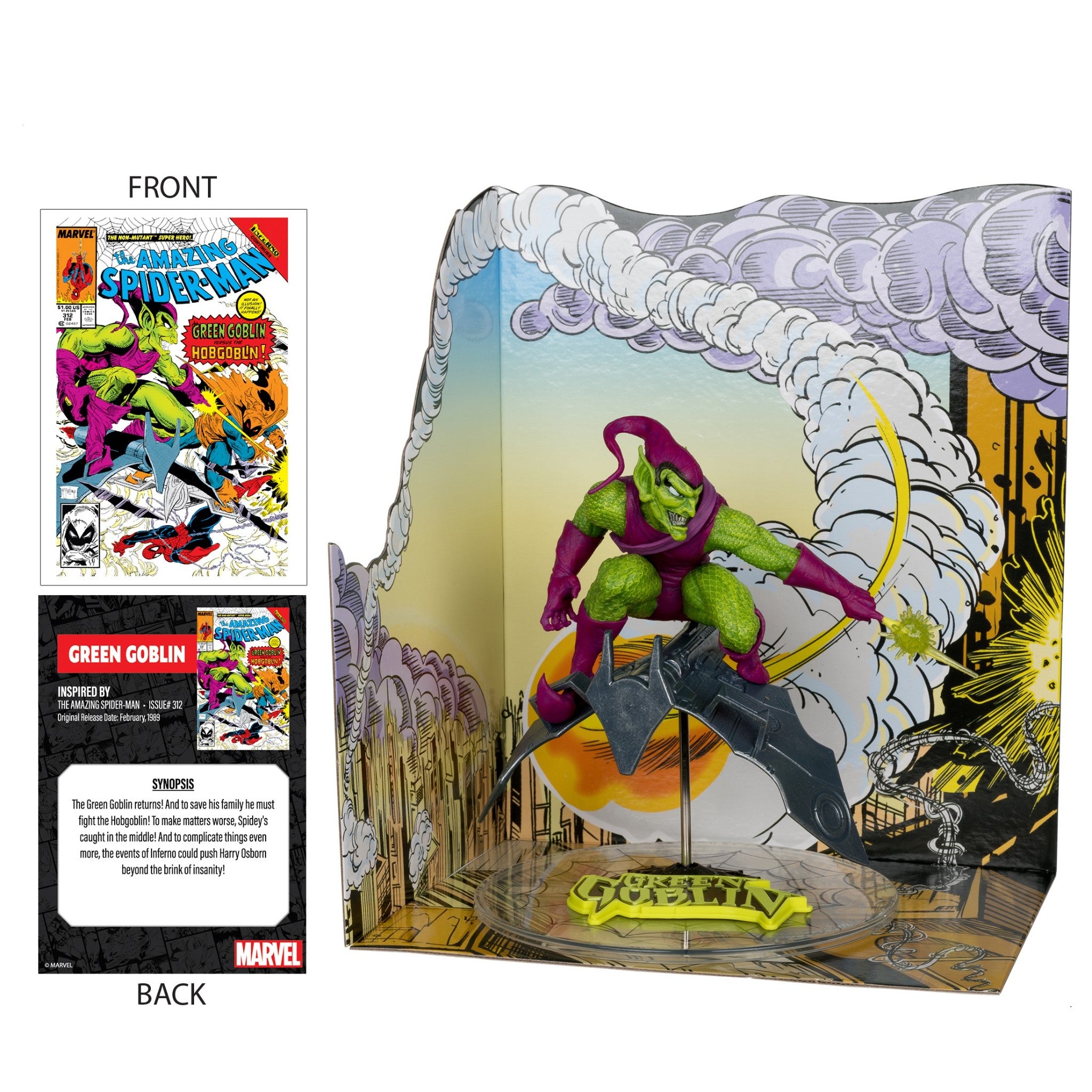 Marvel Green Goblin 1:10 Scale The Amazing Spider-Man #31 PLATINUM - McFarlane