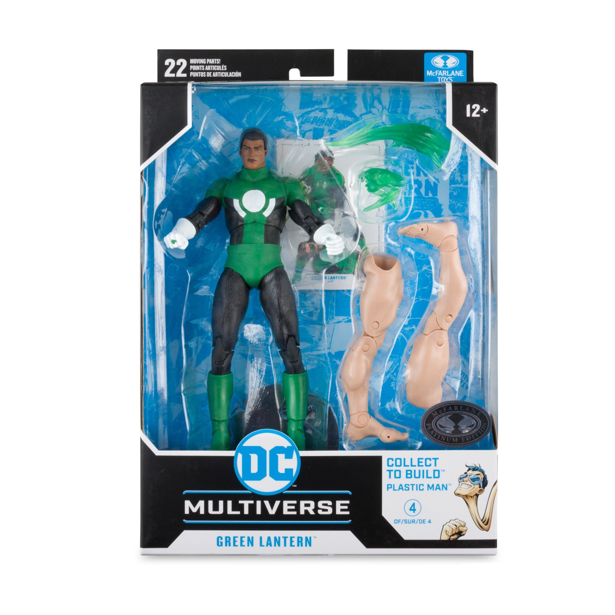 DC Multiverse JLA Green Lantern John Stewart BAF Plastic Man PLATINUM McFarlane