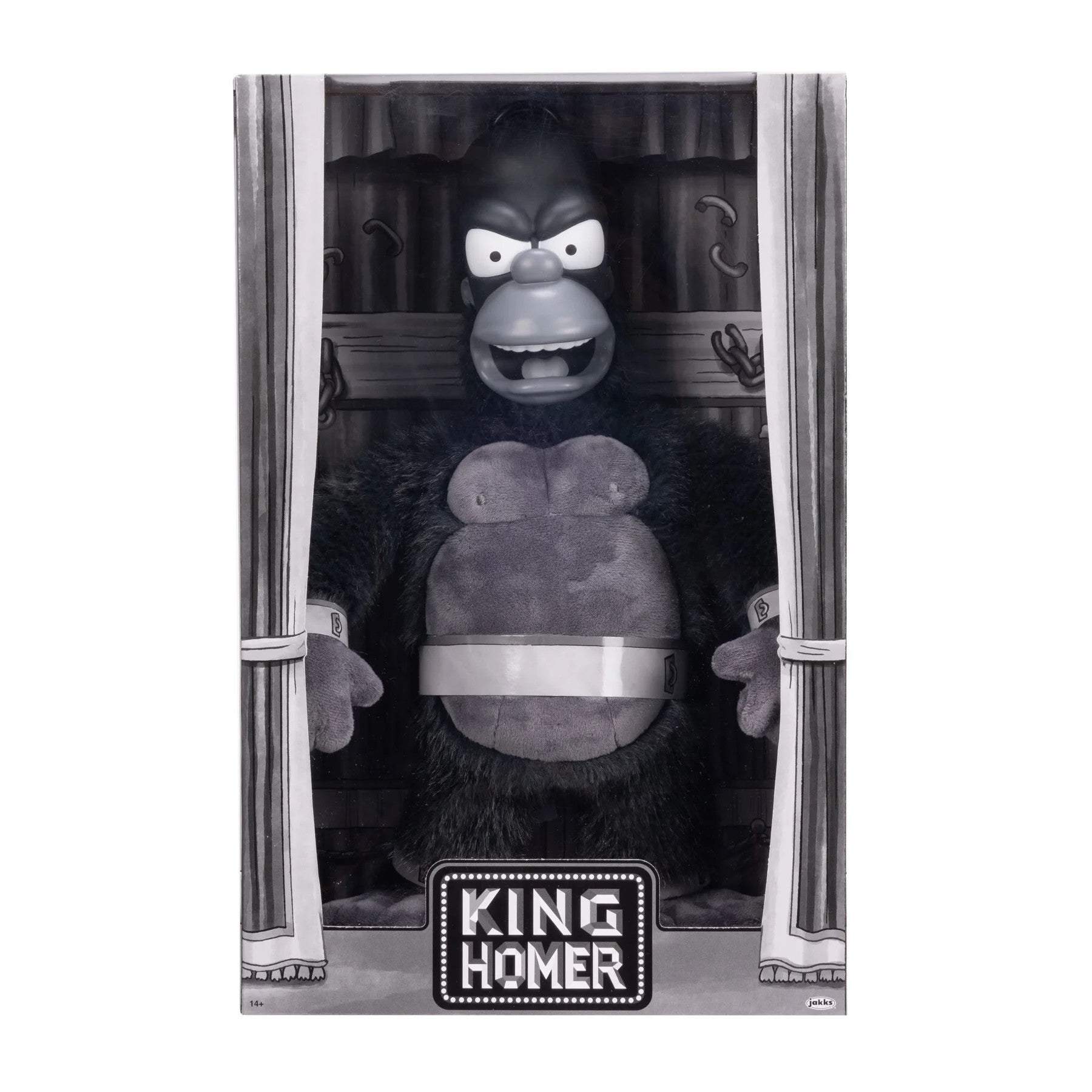 The Simpsons 16" King Homer Premium Soft Plush Figure - JAKKS Pacific