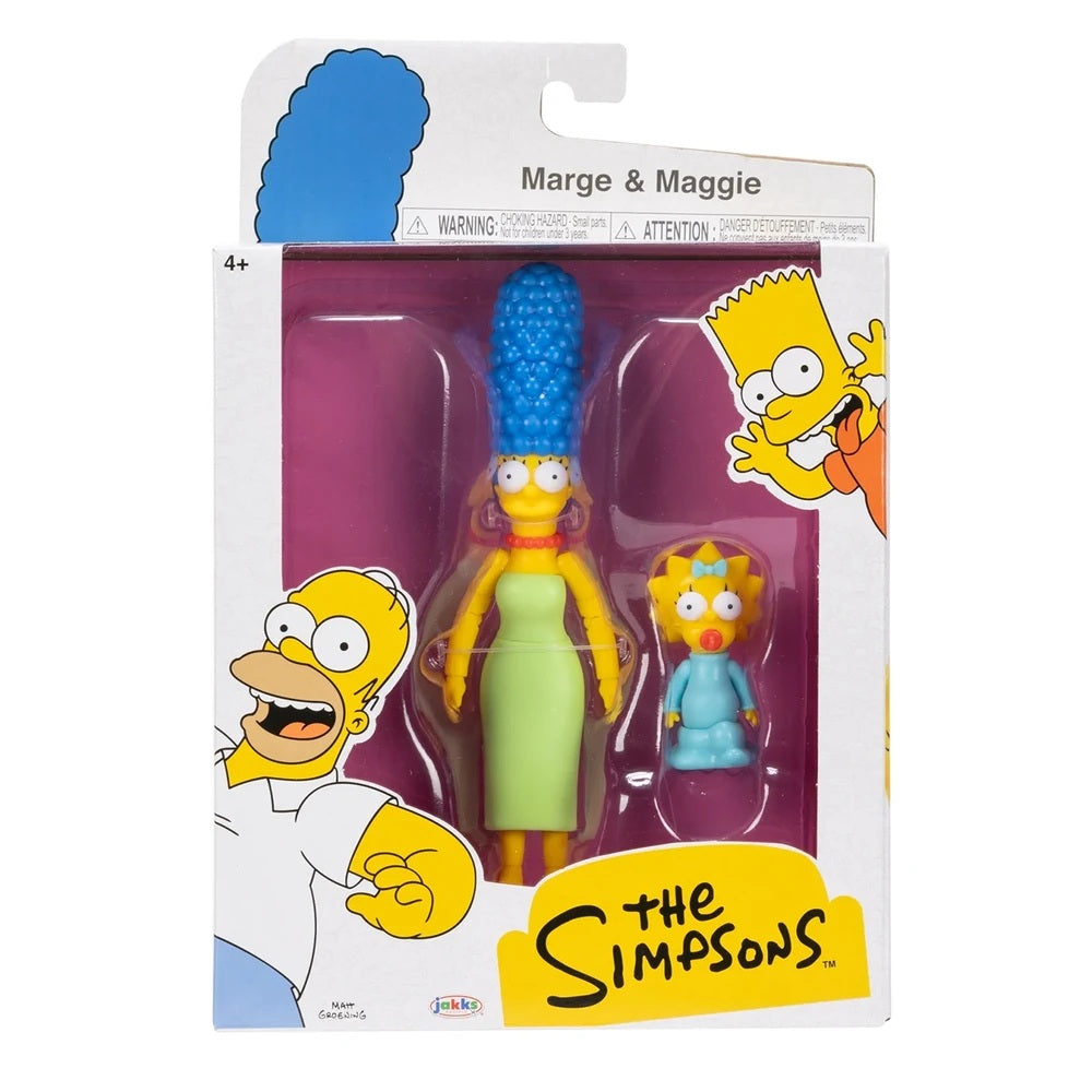 The Simpsons Marge & Maggie 5" Action Figure - JAKKS Pacific