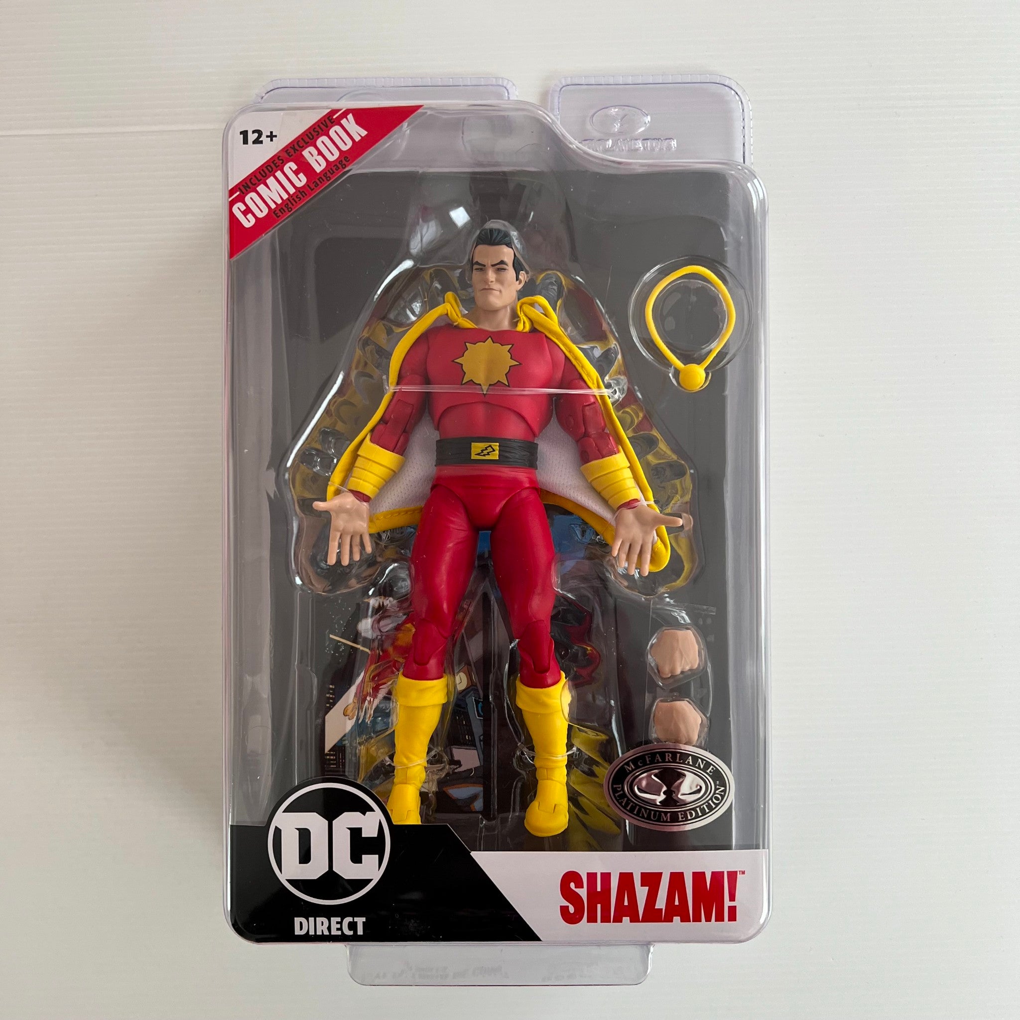 DC Direct Page Punchers Shazam 7" Dawn of DC PLATINUM - McFarlane Toys