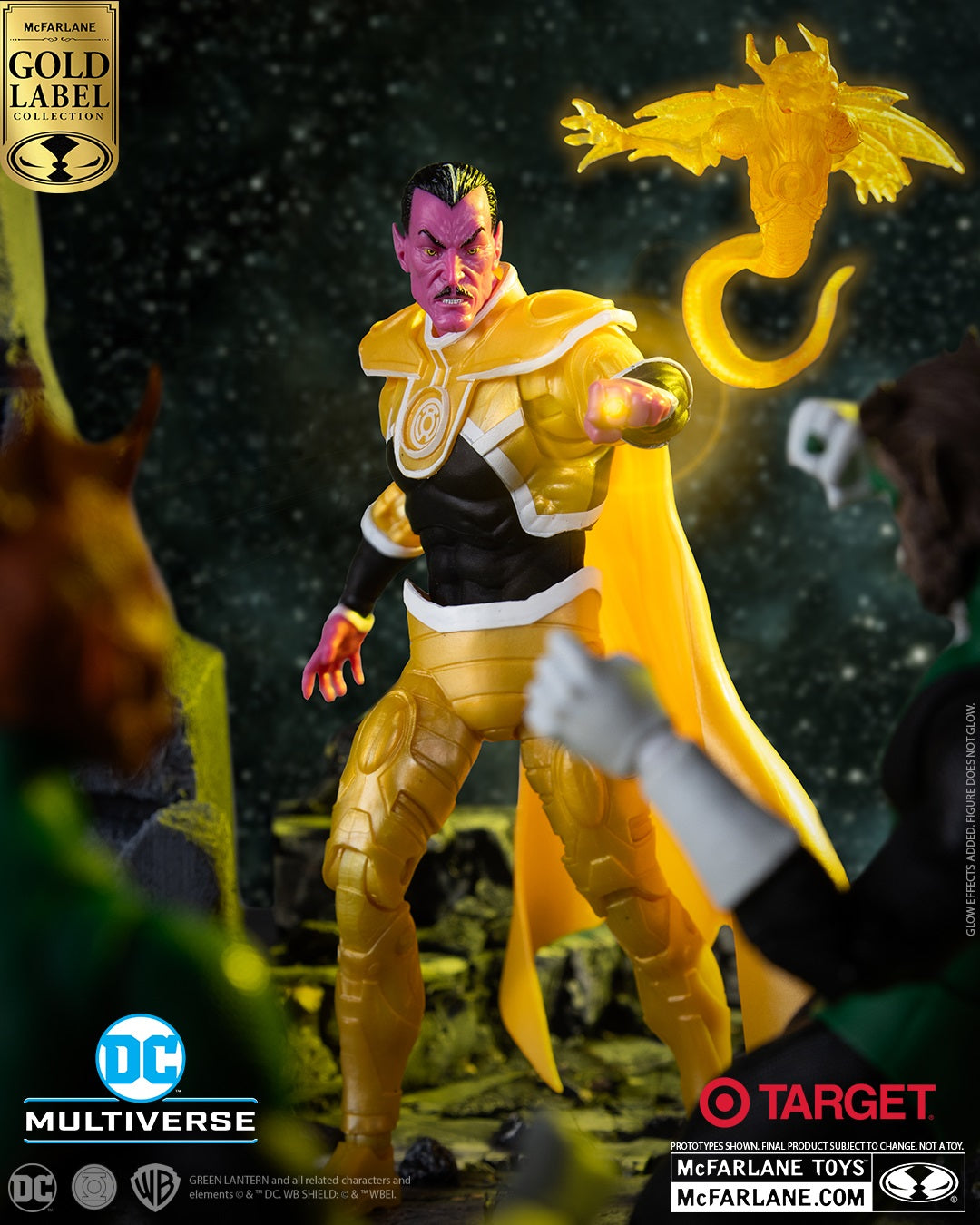 DC Multiverse Sinestro Parallax Armor Gold Label - McFarlane Toys