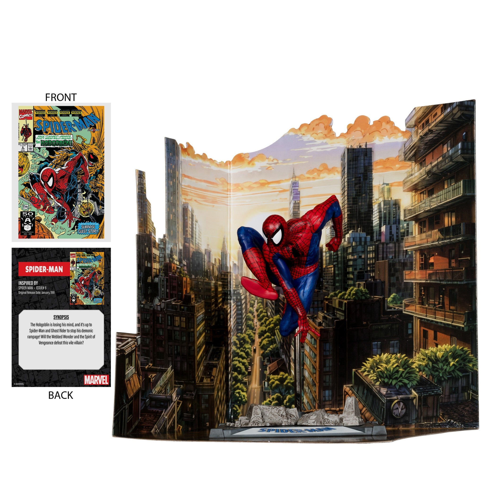 Marvel Spider-Man 1:10 Scale Spider-Man #5 Cover By Todd McFarlane - McFarlane