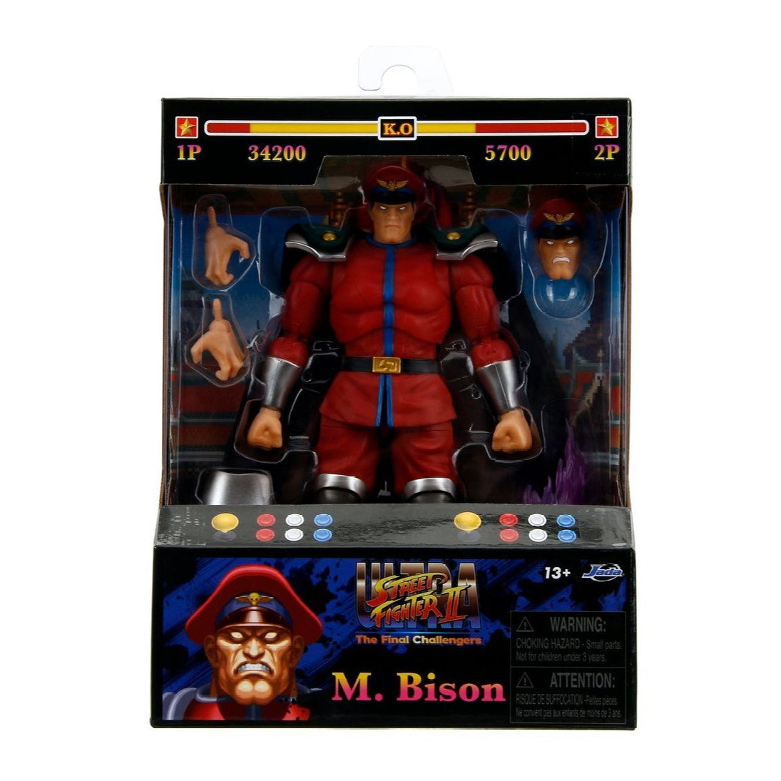 Street Fighter M. Bison 6" Figure - Jada Toys