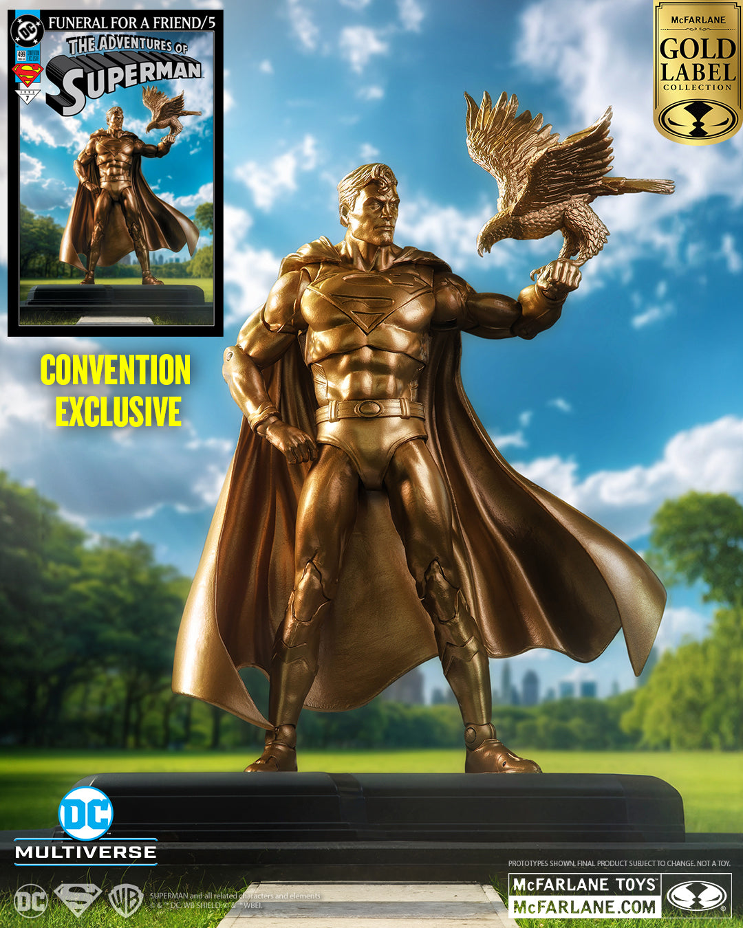 DC Multiverse Superman with Eagle Gold/Bronze Gold Label - McFarlane T ...