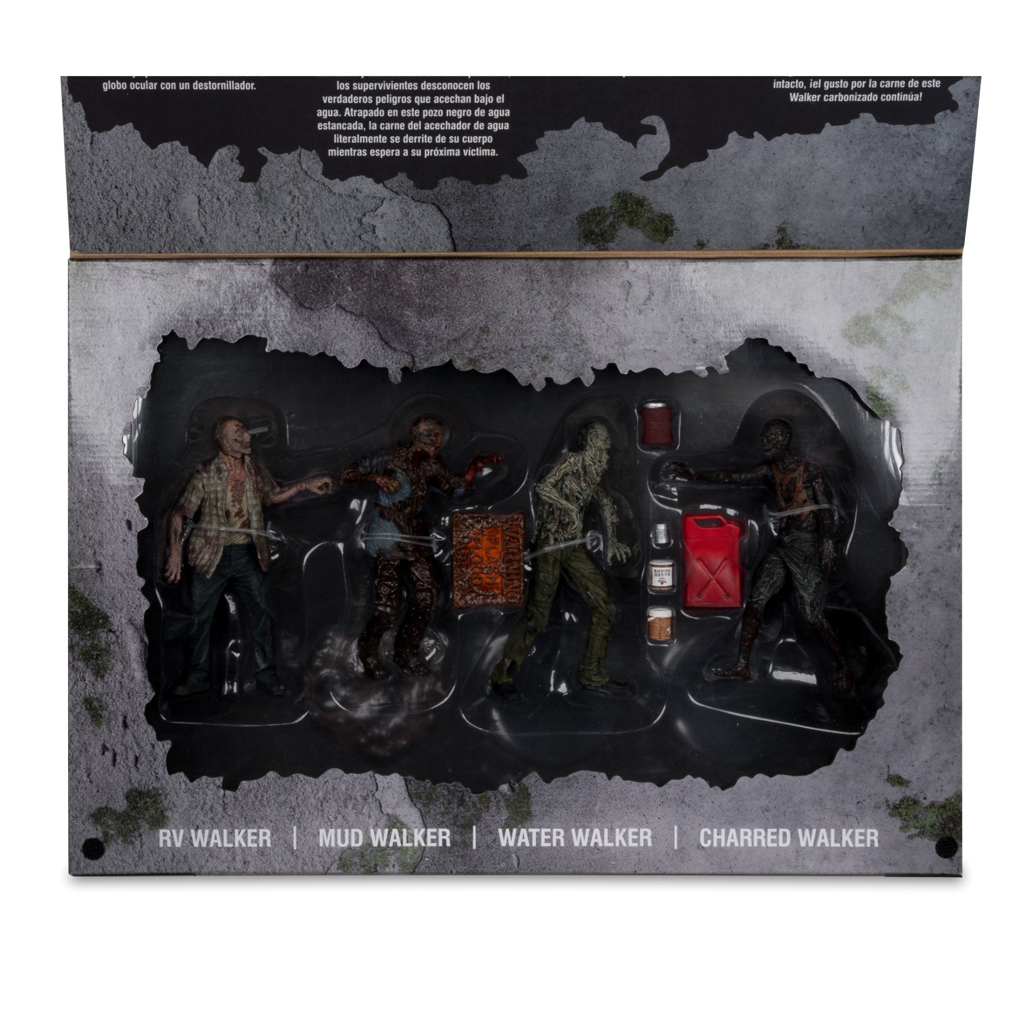 The Walking Dead Walkers 4 Pack 5" Action Figures - McFarlane Toys