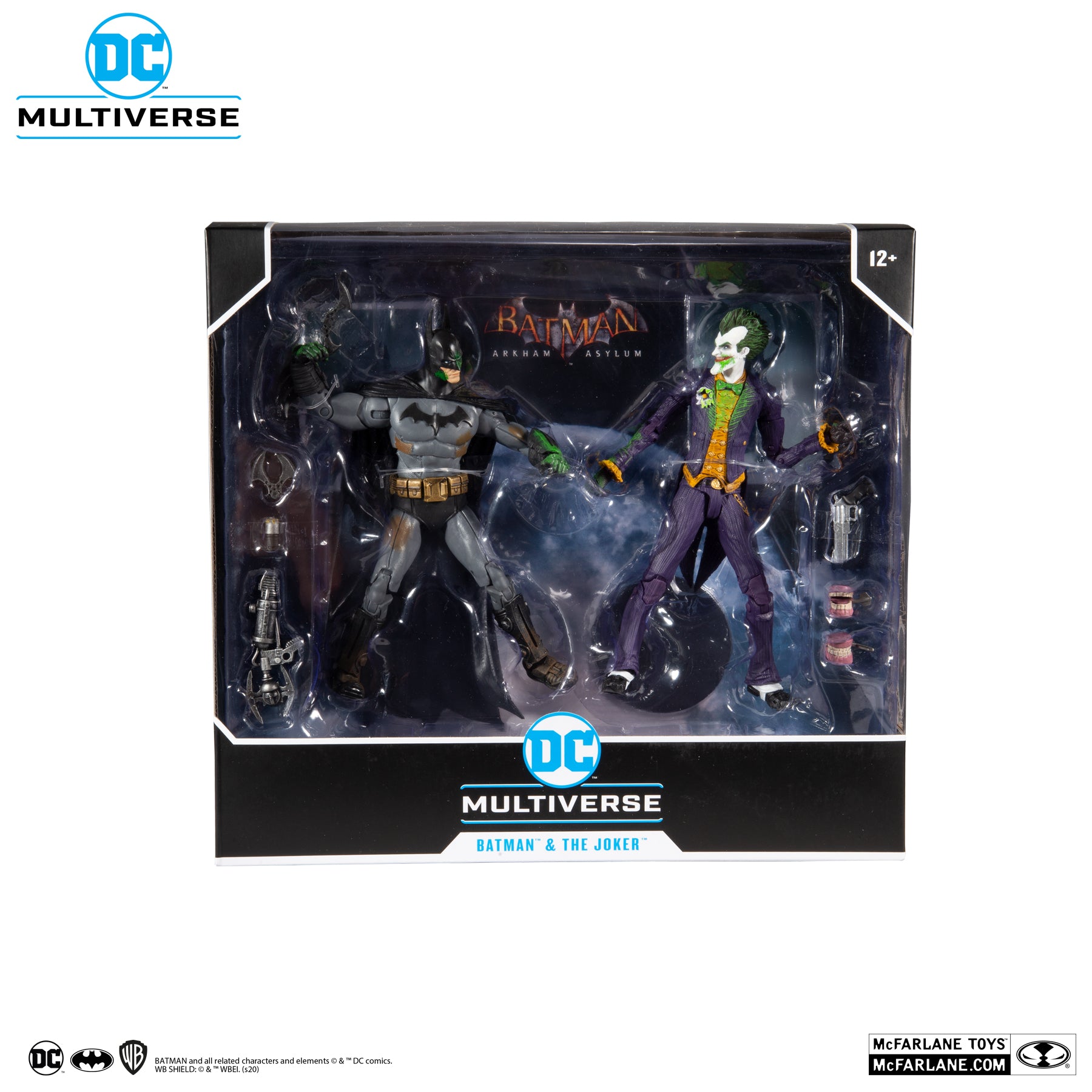 DC Multiverse Batman Joker Arkham Asylum 2 Pack (Venom Variant) - McFarlane Toys